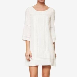 Sanctuary White Boho Shift Dress Size XS